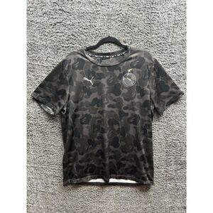 Puma X Bape Bathing Ape Camo Soccer Football Jersey‎ Men's Size XL